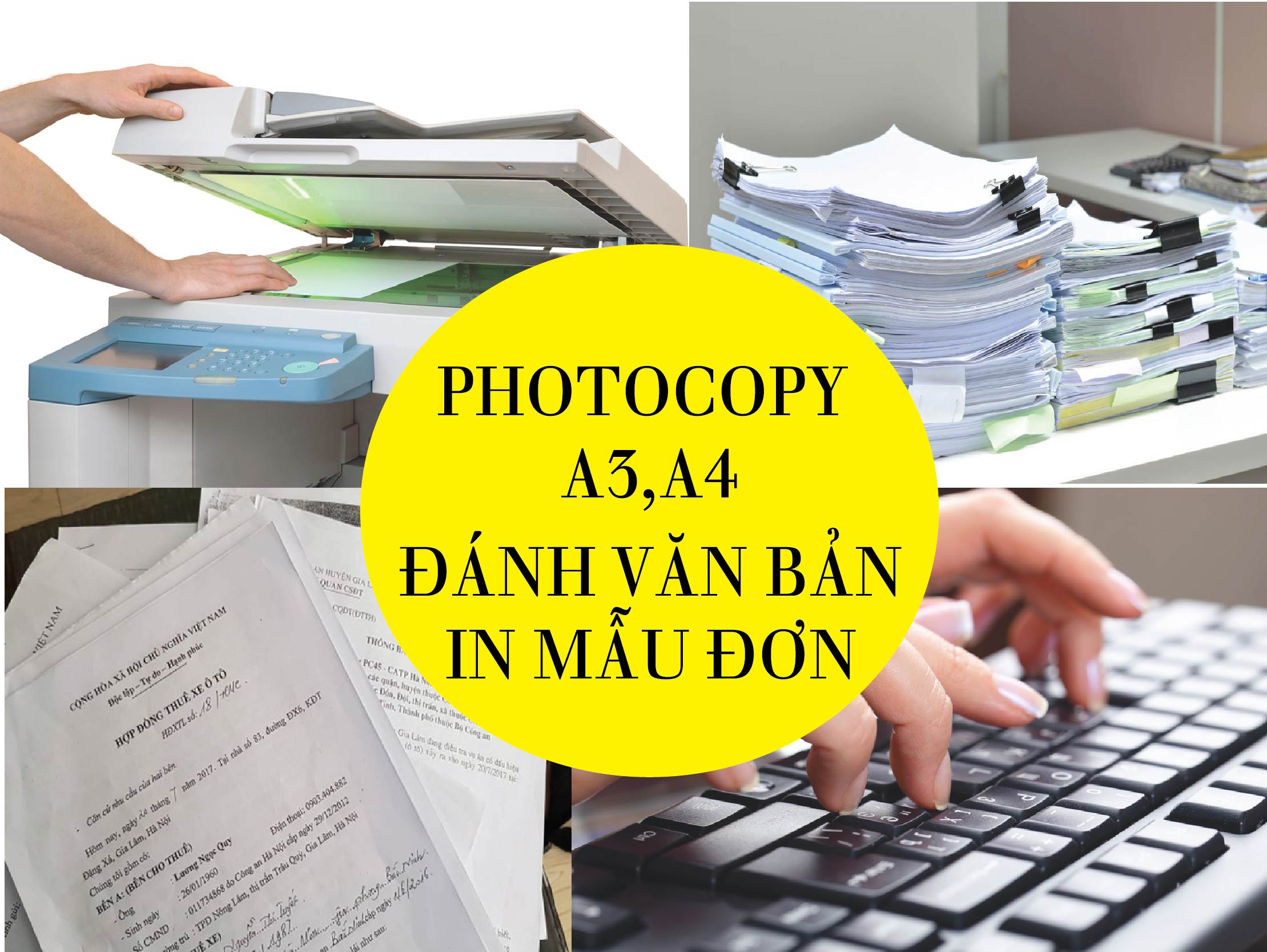 Photocopy - In Tài Liệu - Đánh Văn Bản